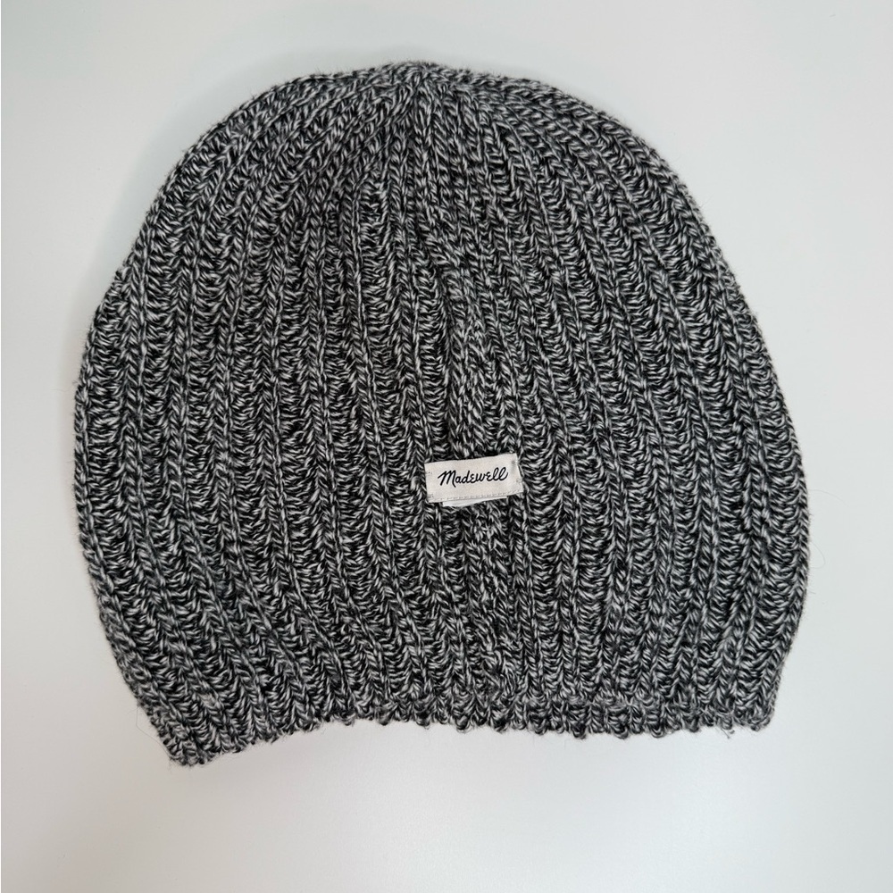 Madewell Marled Knit Slouchy Beanie OSFA Outdoor Cozy Cabincore Streetwear Boho - Picture 7 of 11